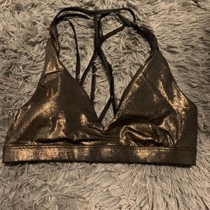 Victoria’s Secret black shiny bra